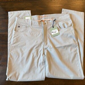 Light Gray Men's Stretch Chino Pants